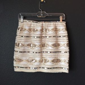Sequin Mini Skirt by English Rose
